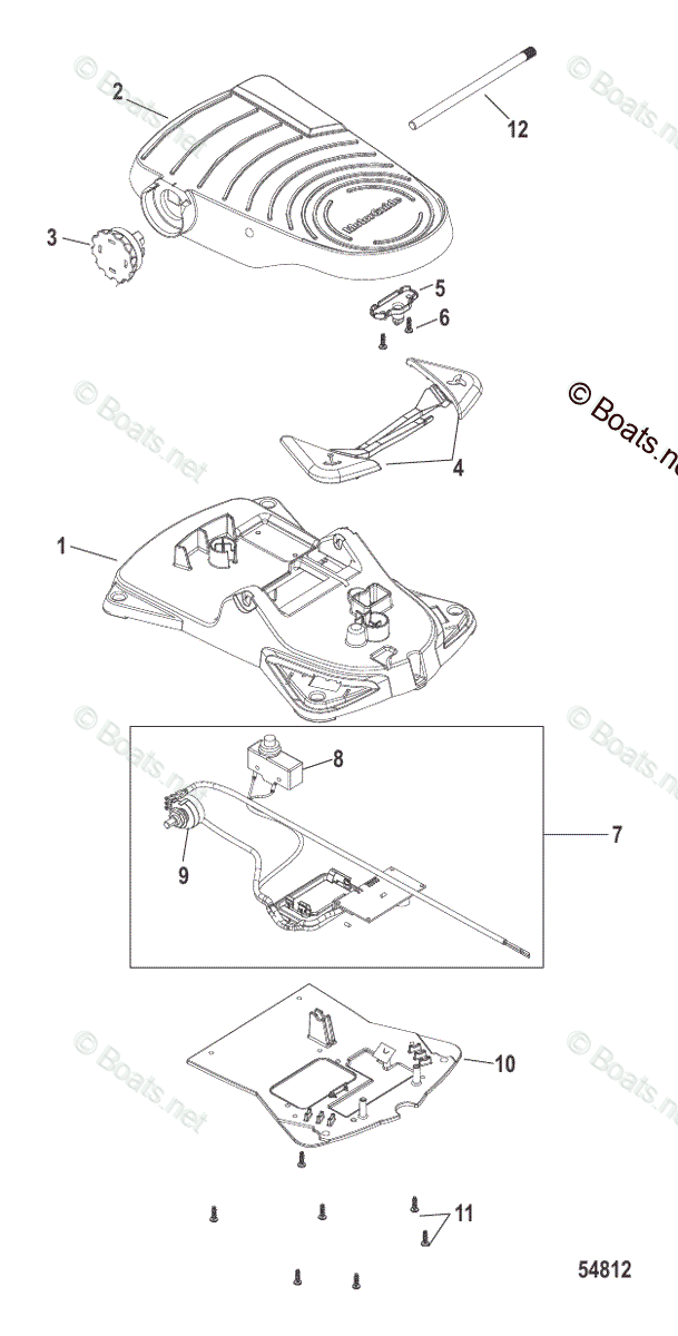 Trolling Motor Xi5 Series OEM Parts Diagram for