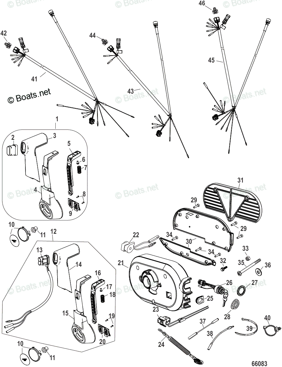 Mercury Rigging Parts & Accessories Remote Controls and Components OEM