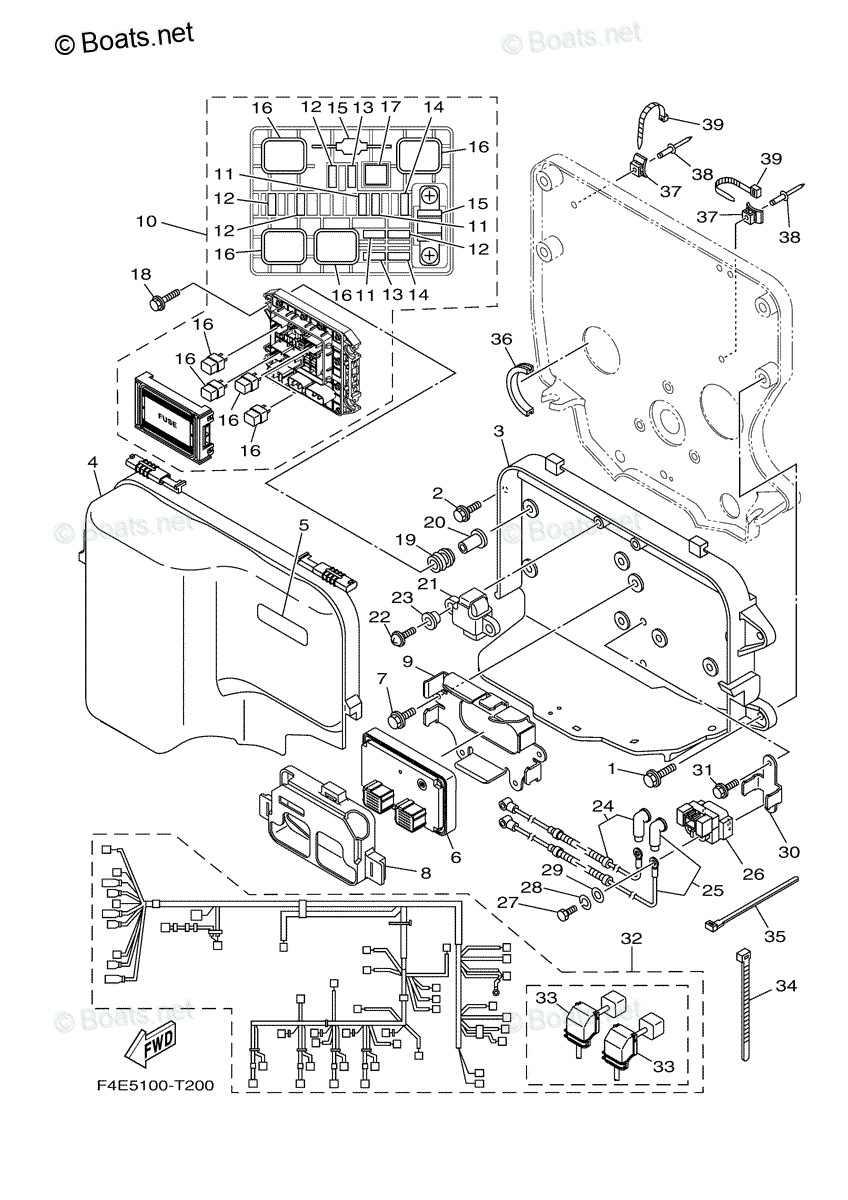 Yamaha Waverunner 2018 OEM Parts Diagram for ELECTRICAL (1) | Boats.net