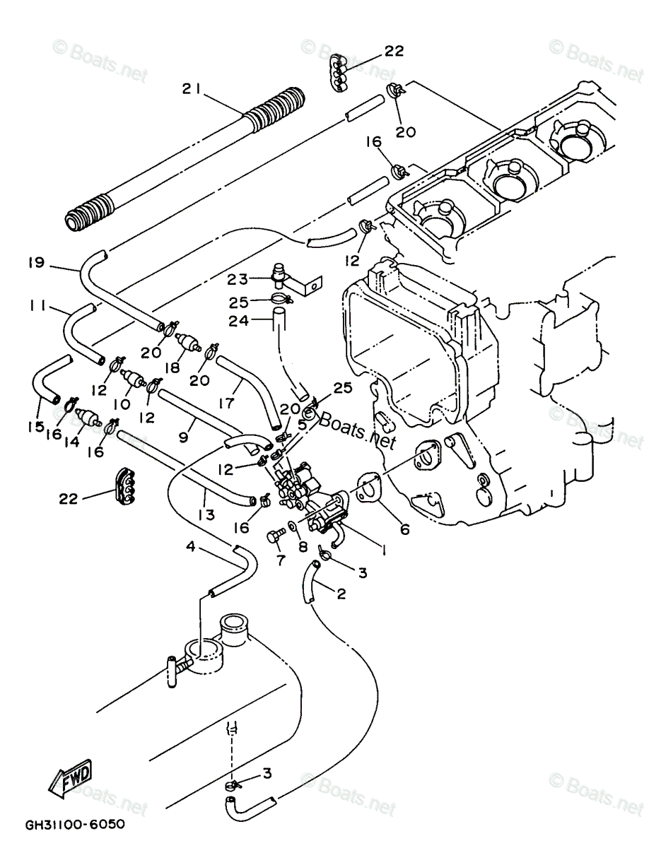 Yamaha Waverunner 1996 OEM Parts Diagram for OIL PUMP | Boats.net