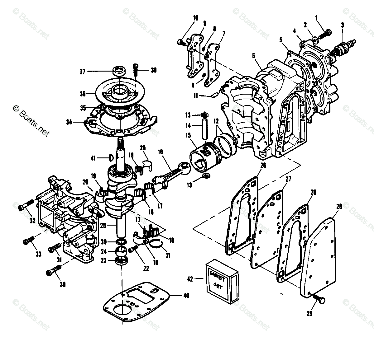 tn.ss_ページ Chrysler Outboard 1979 OEM Parts Diagram for Power Head | Boats.net