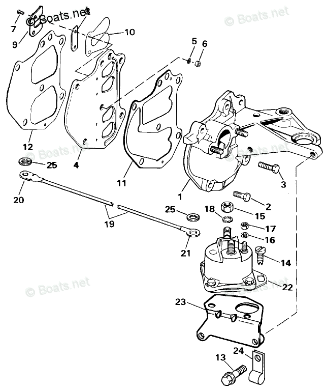 Evinrude Outboard 1990 OEM Parts Diagram for INTAKE MANIFOLD | Boats.net