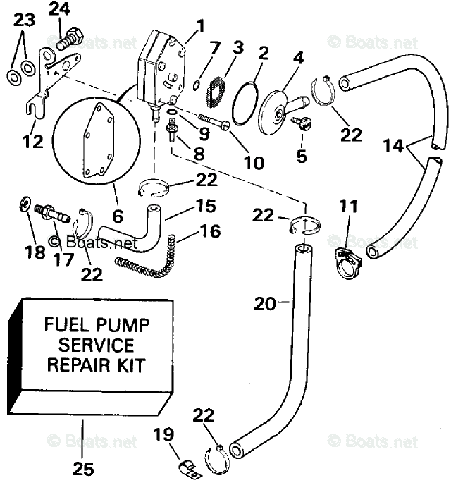 Evinrude Rigging Parts & Accessories 1992 OEM Parts Diagram for Accumix ...