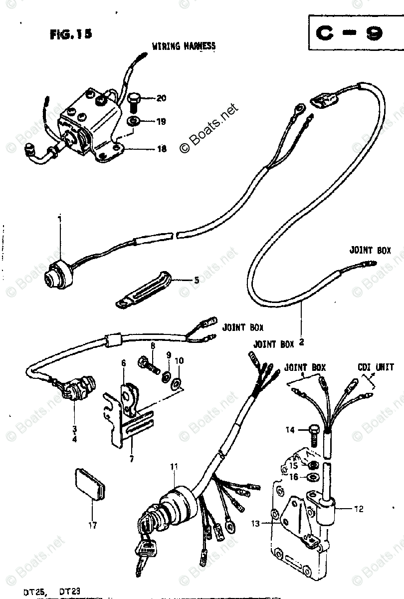 Suzuki Outboard 1981 OEM Parts Diagram for ELECTRICAL (MODEL