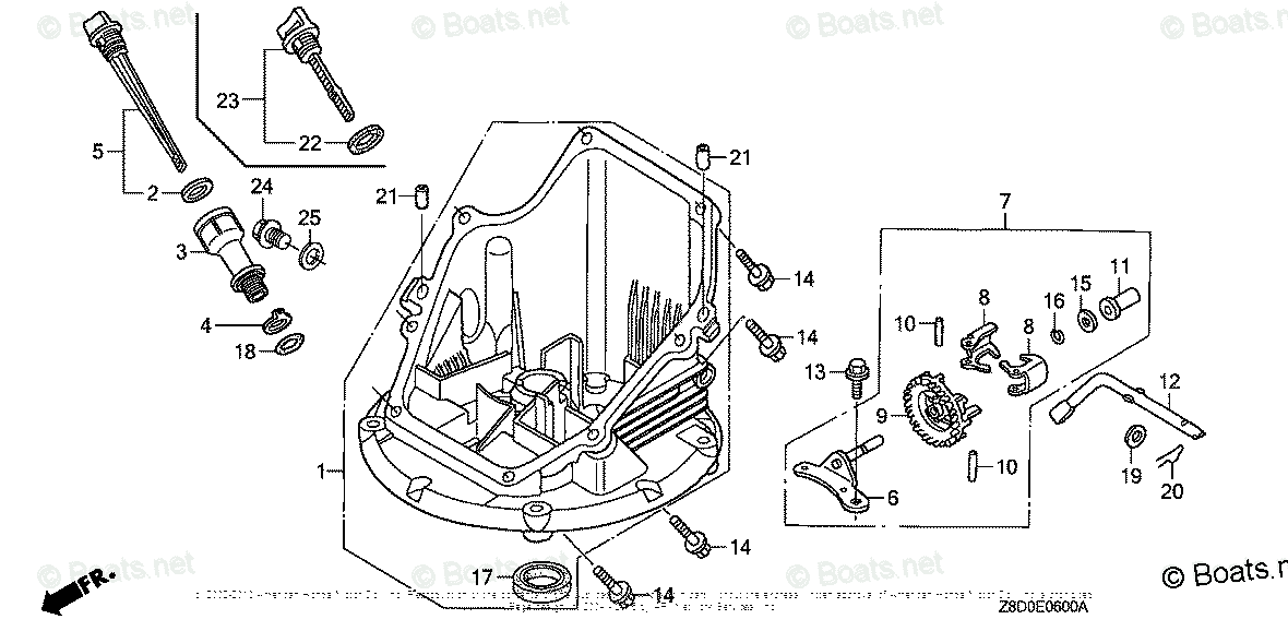 Honda gcv190 parts diagram