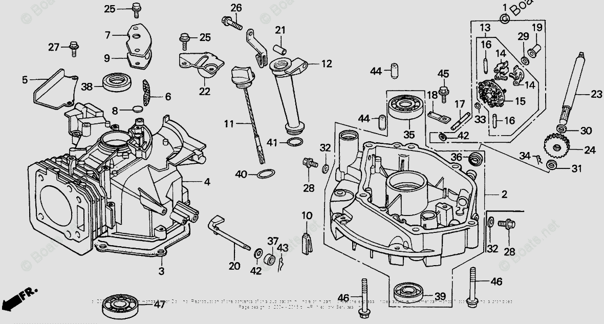 Honda Lawn Mowers HRA216 SXA VIN# MACR-3000001 TO MACR-5000000 OEM ...