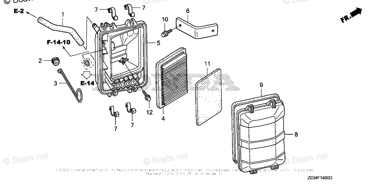 Honda Generators EM3000C A VIN EZGL1000001 TO EZGL 1009364 OEM Parts