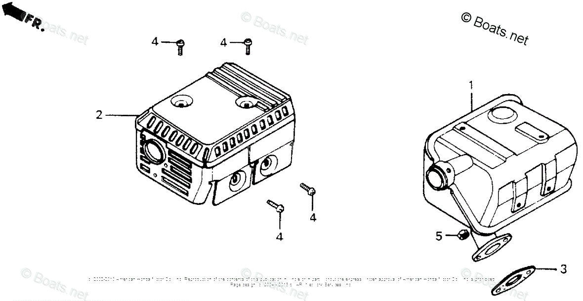 Honda Snow Blowers HS55 TA VIN HS551000001 OEM Parts Diagram for