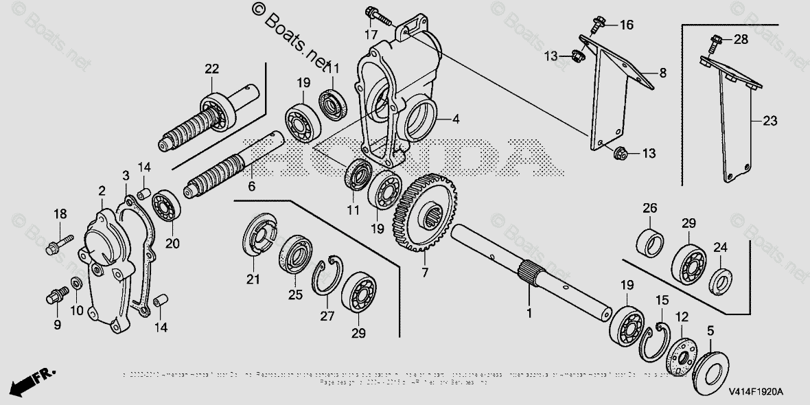 Honda Snow Blowers HS1332 TAS VIN SAWJ5000001 OEM Parts Diagram for