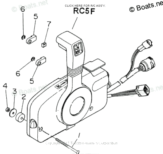 Fits Tohatsu Outboard Remote Control Box 3GFQ845001 For 4T
