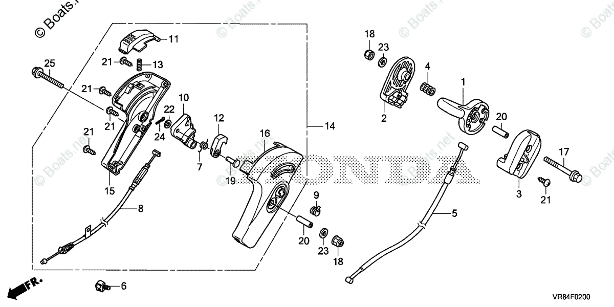 Honda Lawn Mowers HRN216 VYA VIN# MANA-1000001 OEM Parts Diagram for ...