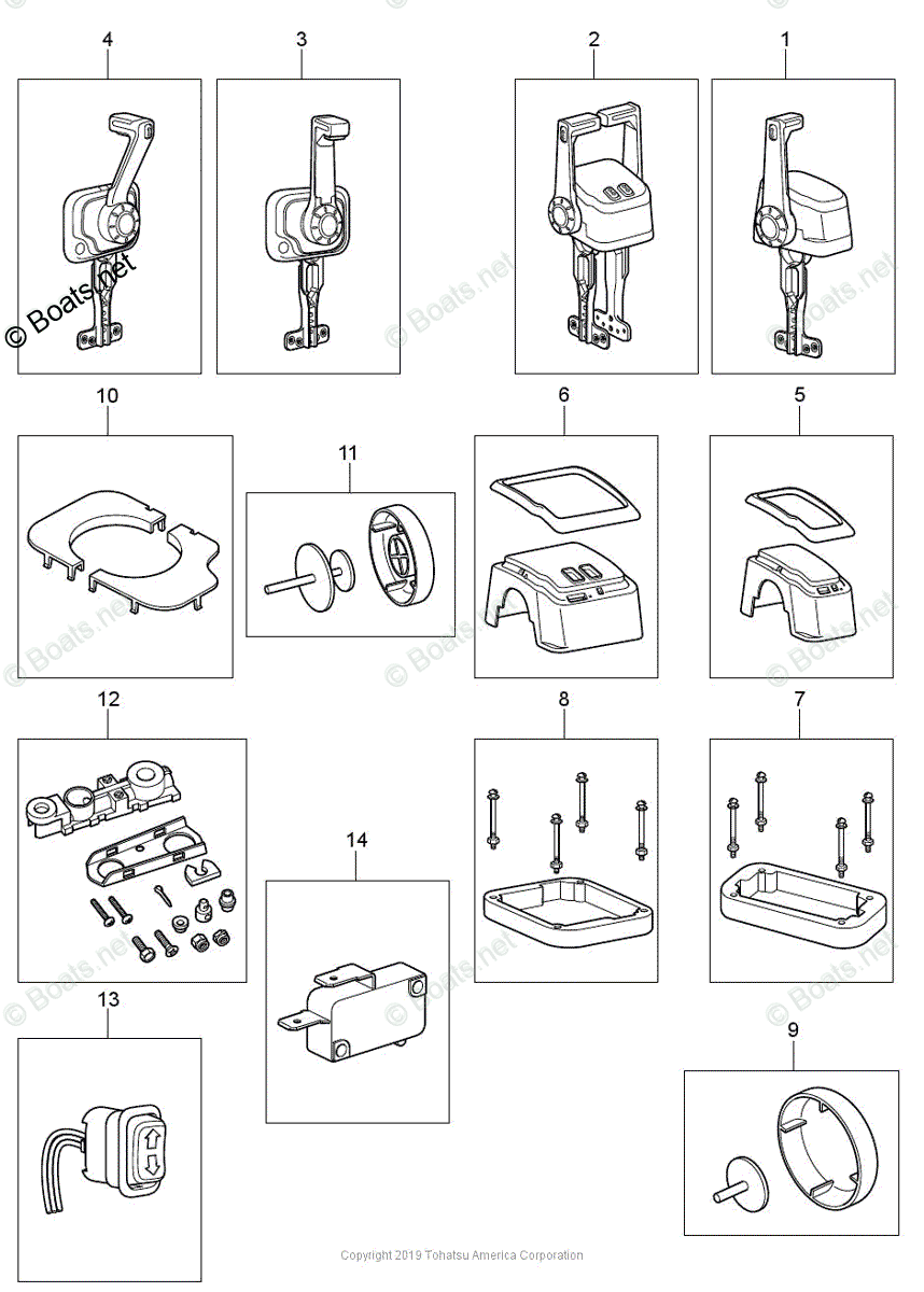 Tohatsu Outboard 2019 OEM Parts Diagram for OPTIONAL PARTS 2