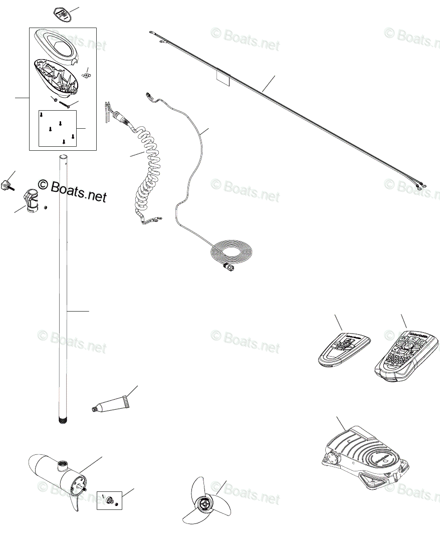 Motorguide Trolling Motor MotorGuide Xi3 Series OEM Parts Diagram For ...