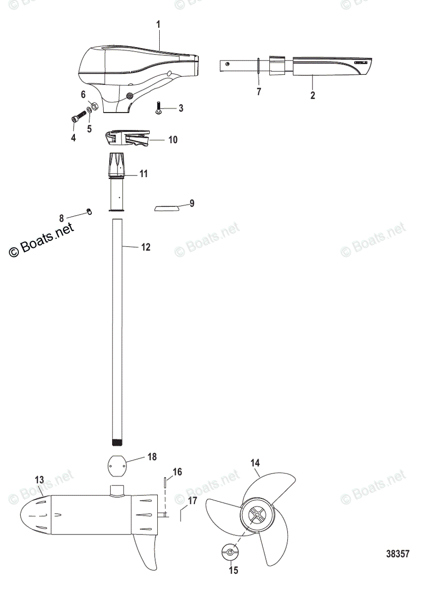 Motorguide Trolling Motor MotorGuide VariMAX Series OEM Parts Diagram ...