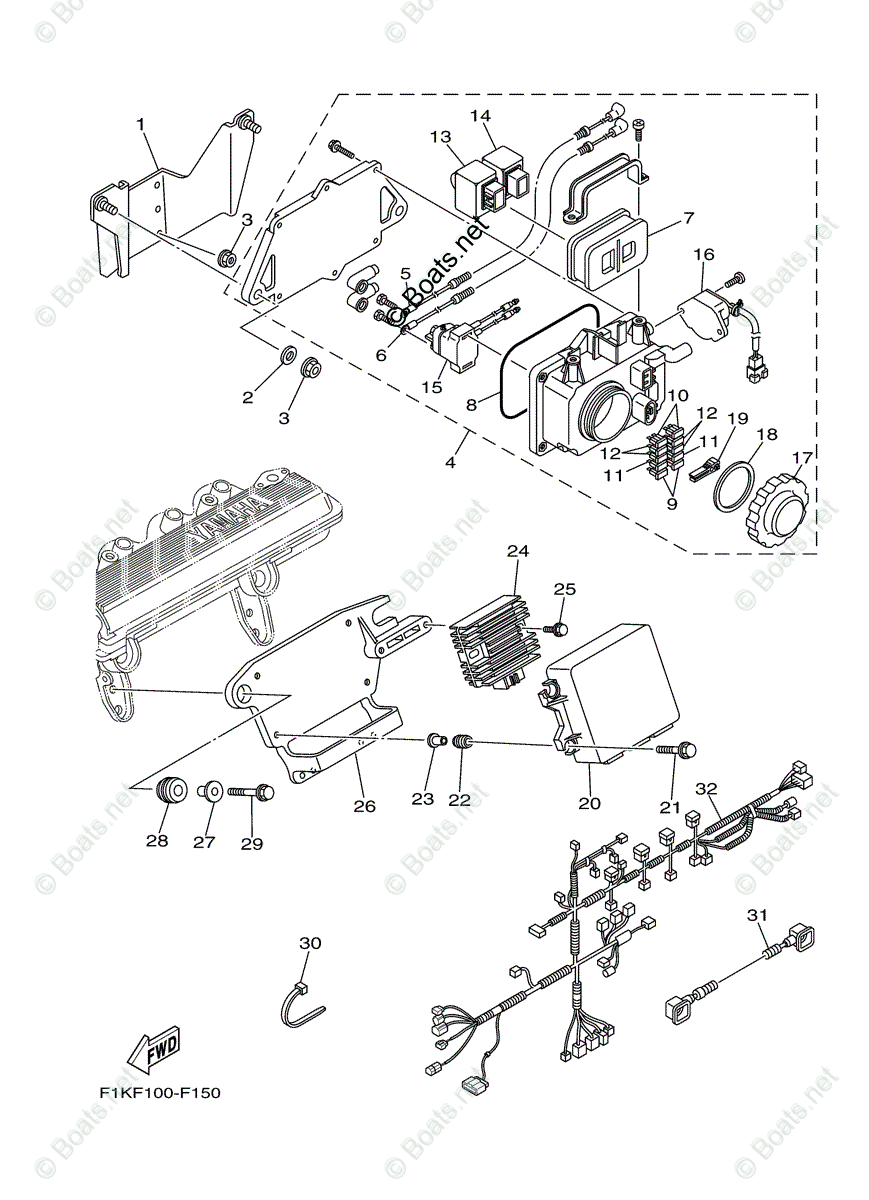 Yamaha Waverunner 2008 Oem Parts Diagram For Electrical 1