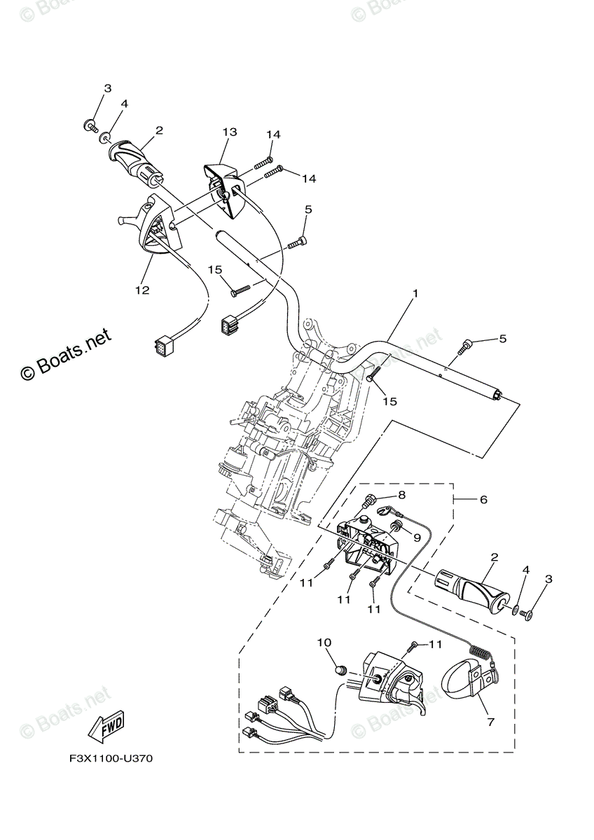 Yamaha 2021 WaveRunner FX Limited SVHO Steering Position