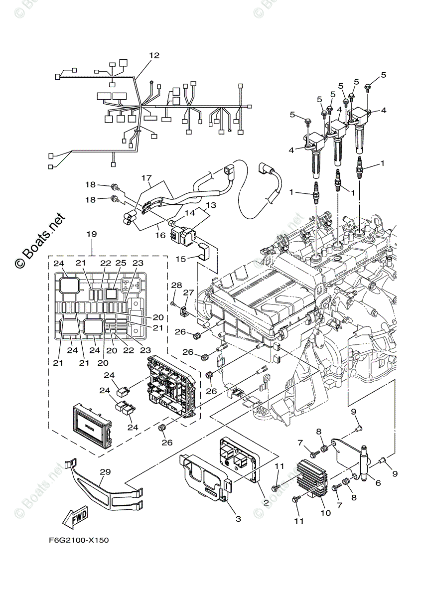 その他 YAMAHA BW251-300 Amazon.com: JESBEN F6T558 4Pcs Ignition Coil Replacement for
