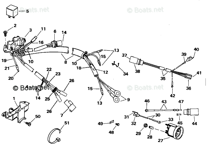 Johnson Outboard 115HP OEM Parts Diagram for Power Trim/Tilt