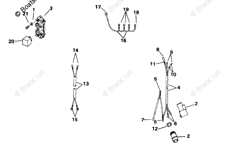Evinrude Outboard Parts by Year 1994 OEM Parts Diagram for Power Trim