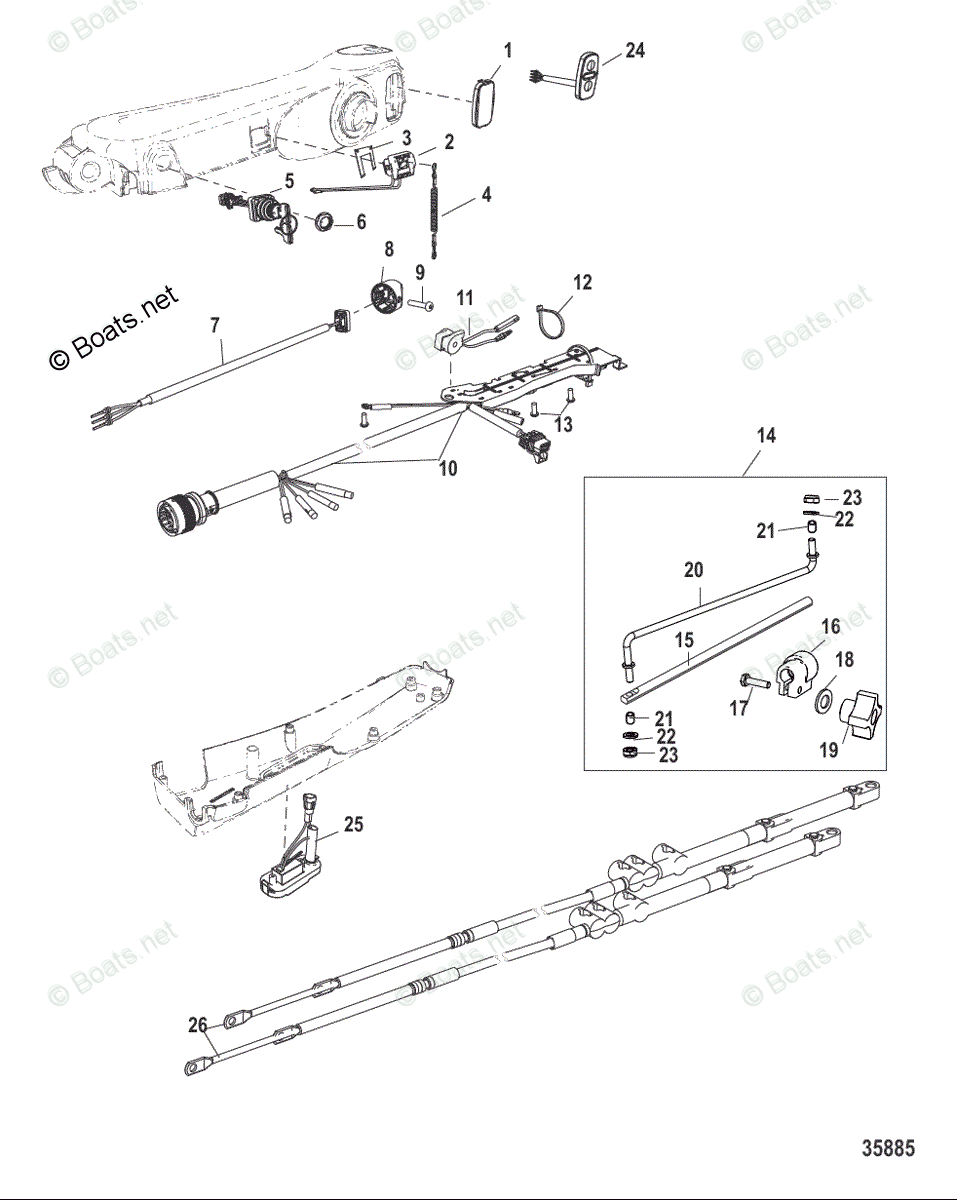 Mercury Rigging Parts & Accessories Steering Systems and Components OEM ...