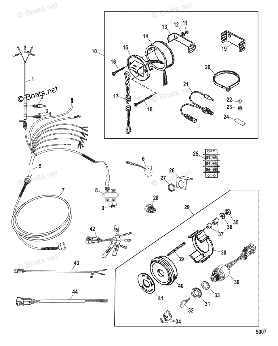 Mercury MerCruiser Sterndrive Parts by Size & Serial Engines - Gas OEM