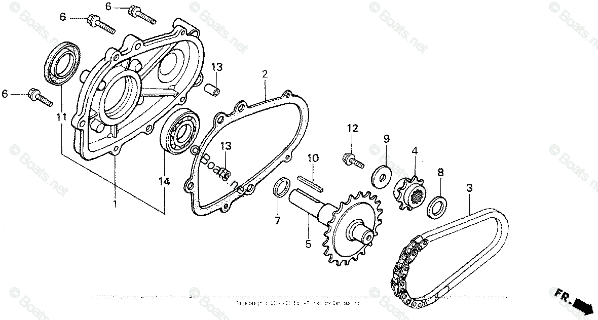 Honda Small Engines GX140 OEM Parts Diagram for 1/2 REDUCTION LX ...