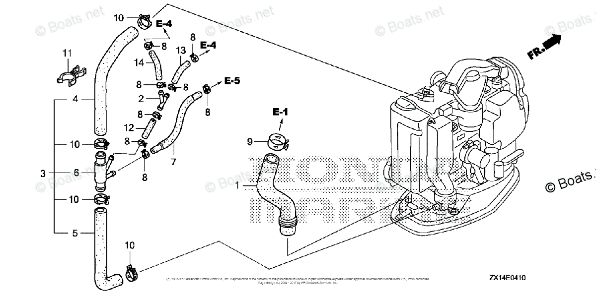 Total 42+ imagen honda outboard cooling system diagram In