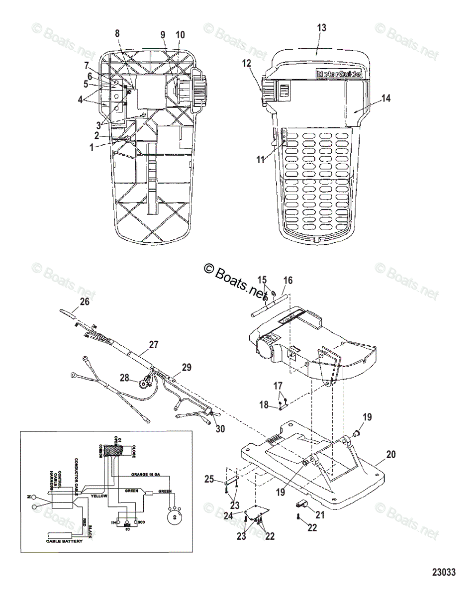 Trolling Motor Brute Series OEM Parts Diagram for