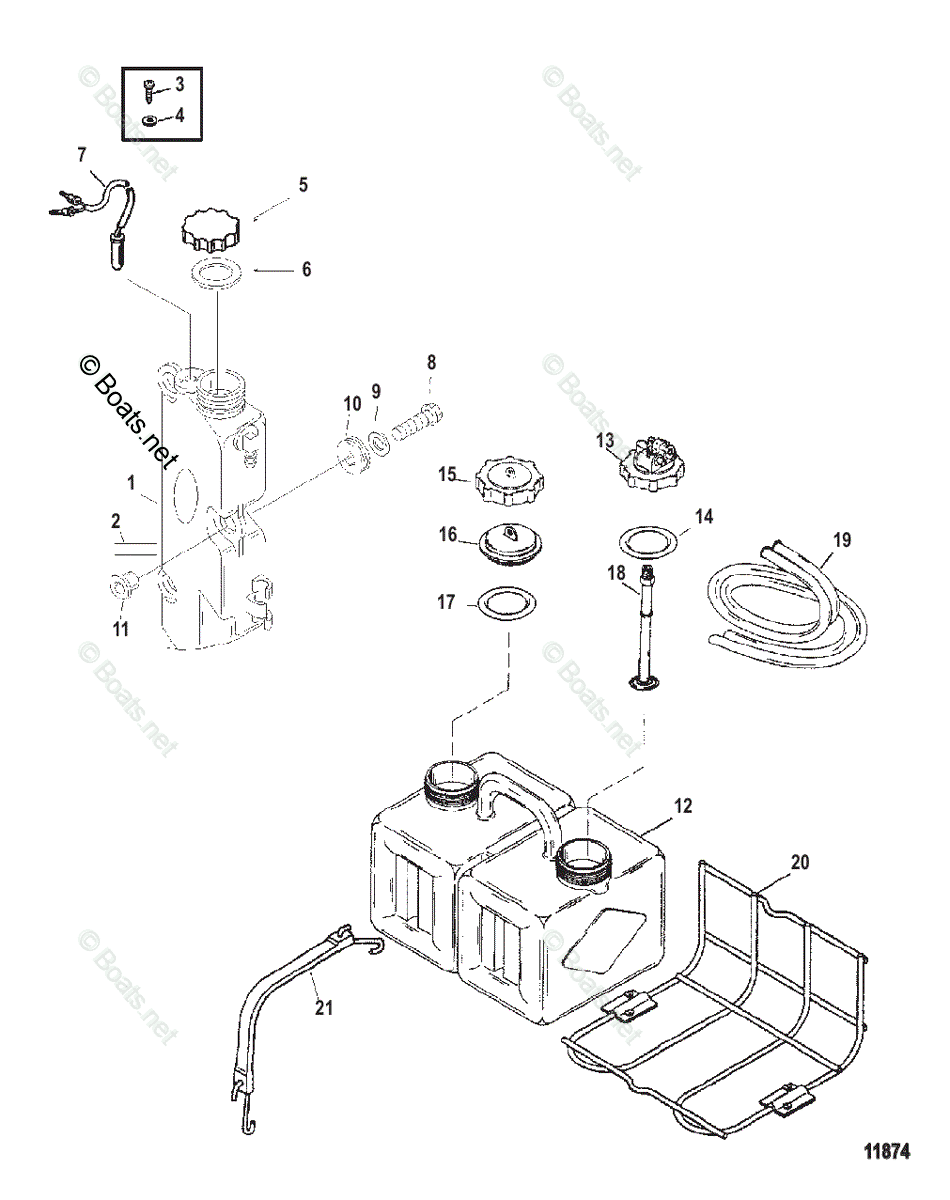 Mercury Outboard 300HP OEM Parts Diagram for Oil Injection Components ...