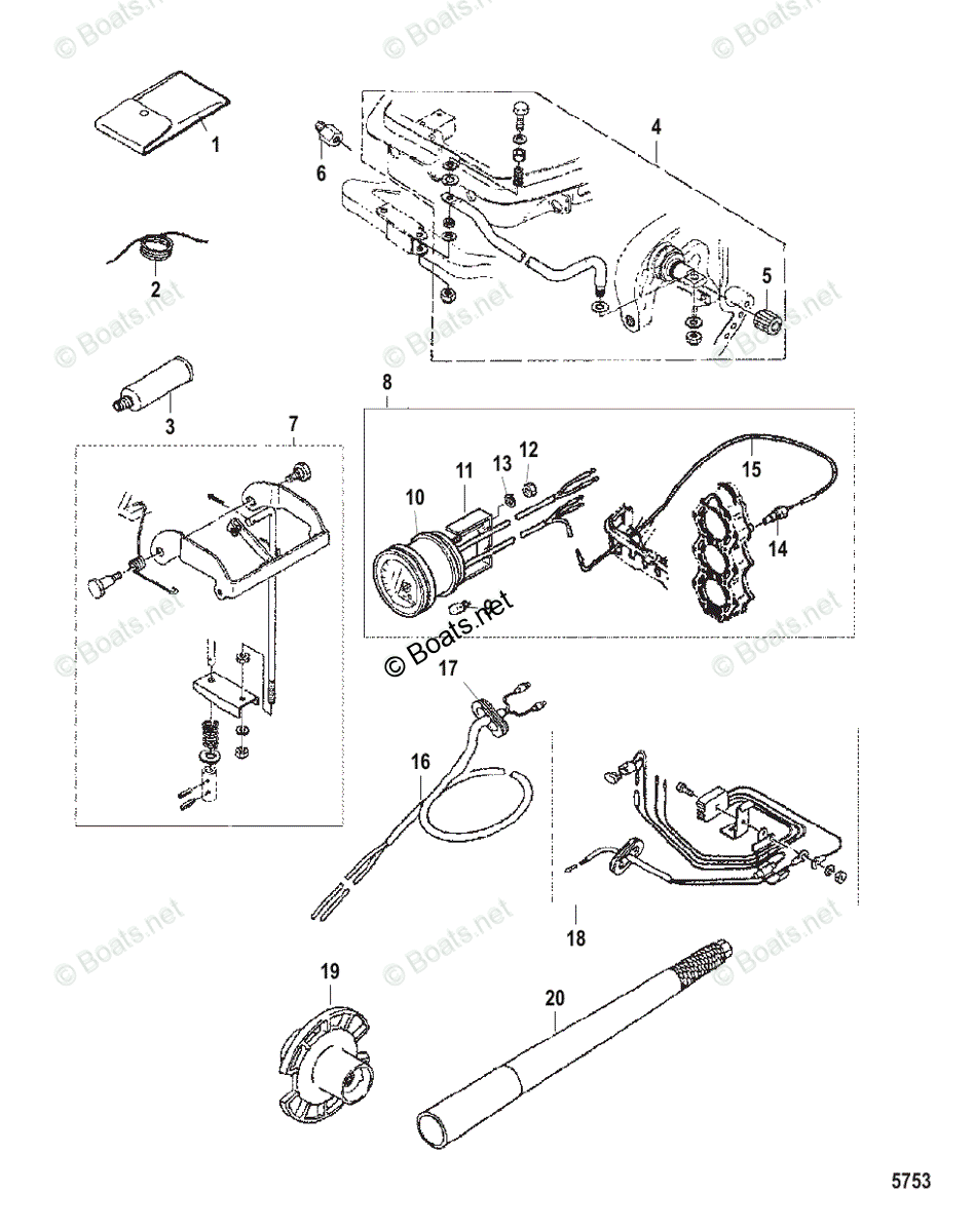 Mercury Outboard 25HP OEM Parts Diagram For ACCESSORIES | Boats.net