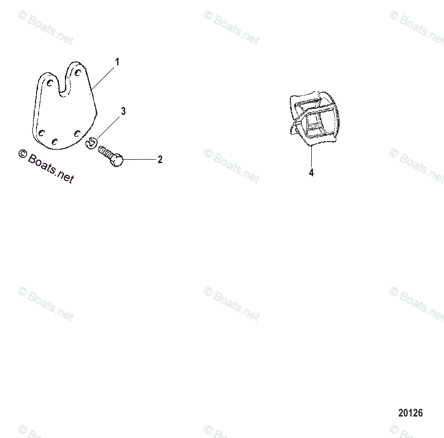 Mercruiser Sterndrive Gas Engines OEM Parts Diagram for EXHAUST BLOCK