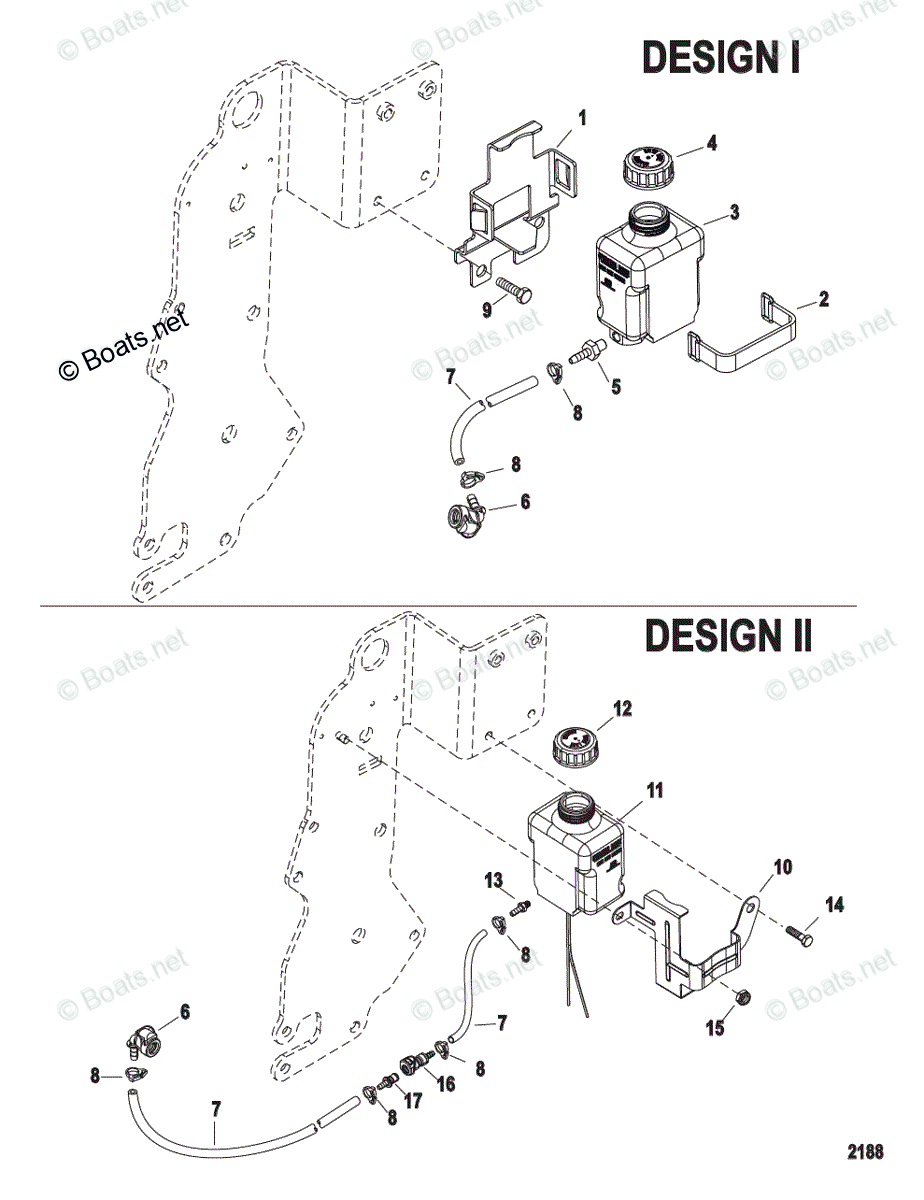 Mercruiser Sterndrive Gas Engines OEM Parts Diagram for Gear Lube
