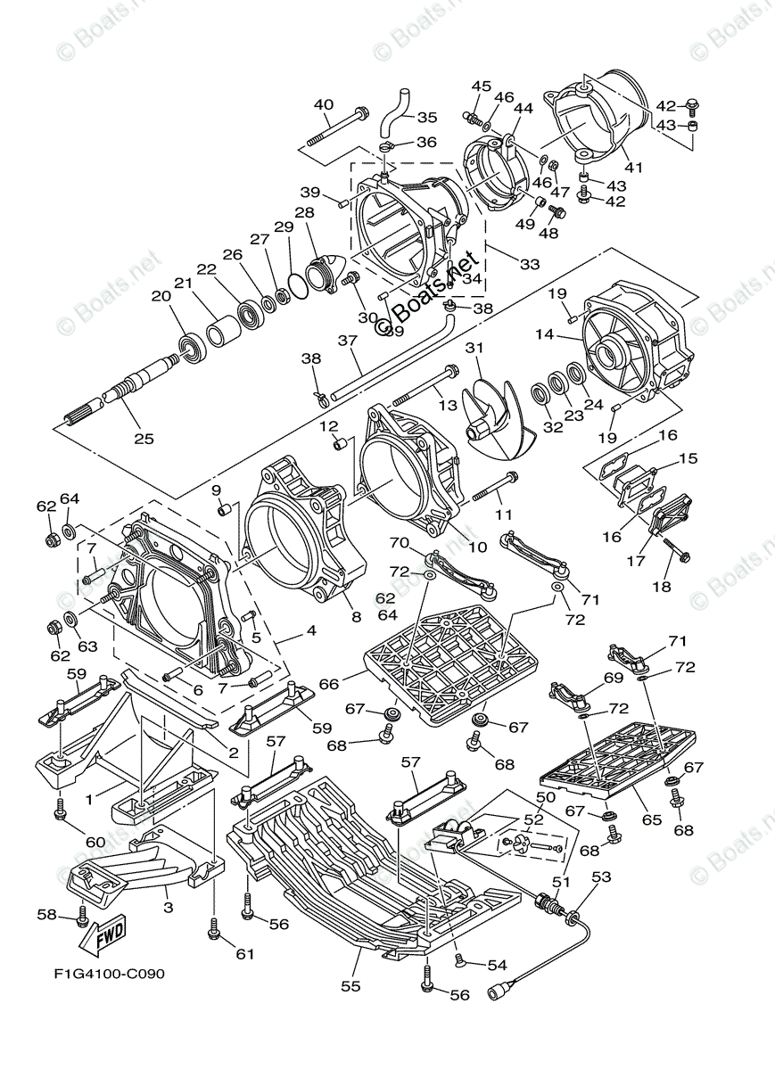Yamaha GP1300R GP1300-C F1G5 2004 model > oem-bike-parts.com