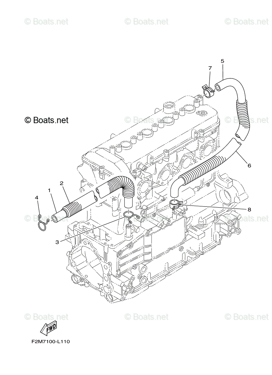 お手頃価格 Yamaha Waverunner 2012 OEM Parts Diagram for Breather Oil 水上オートバイ用