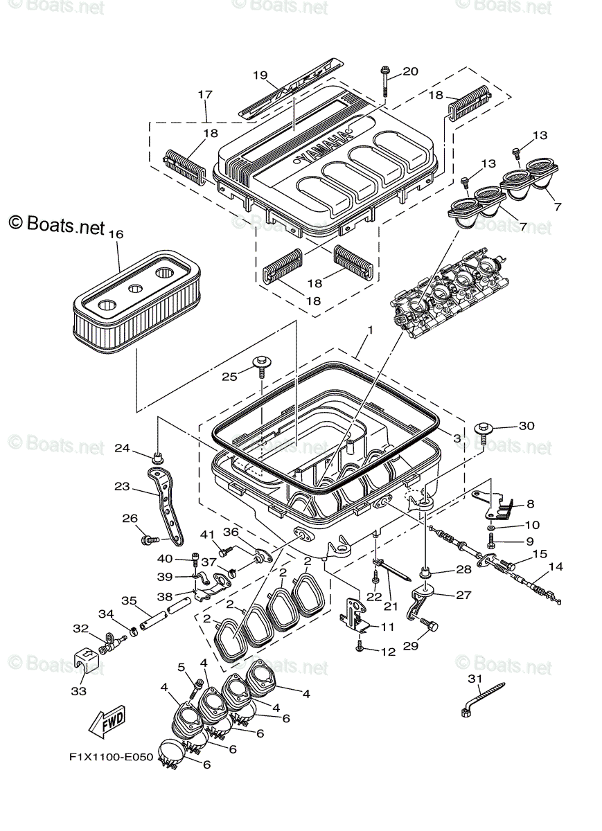 Yamaha Waverunner 2007 OEM Parts Diagram for INTAKE | Boats.net
