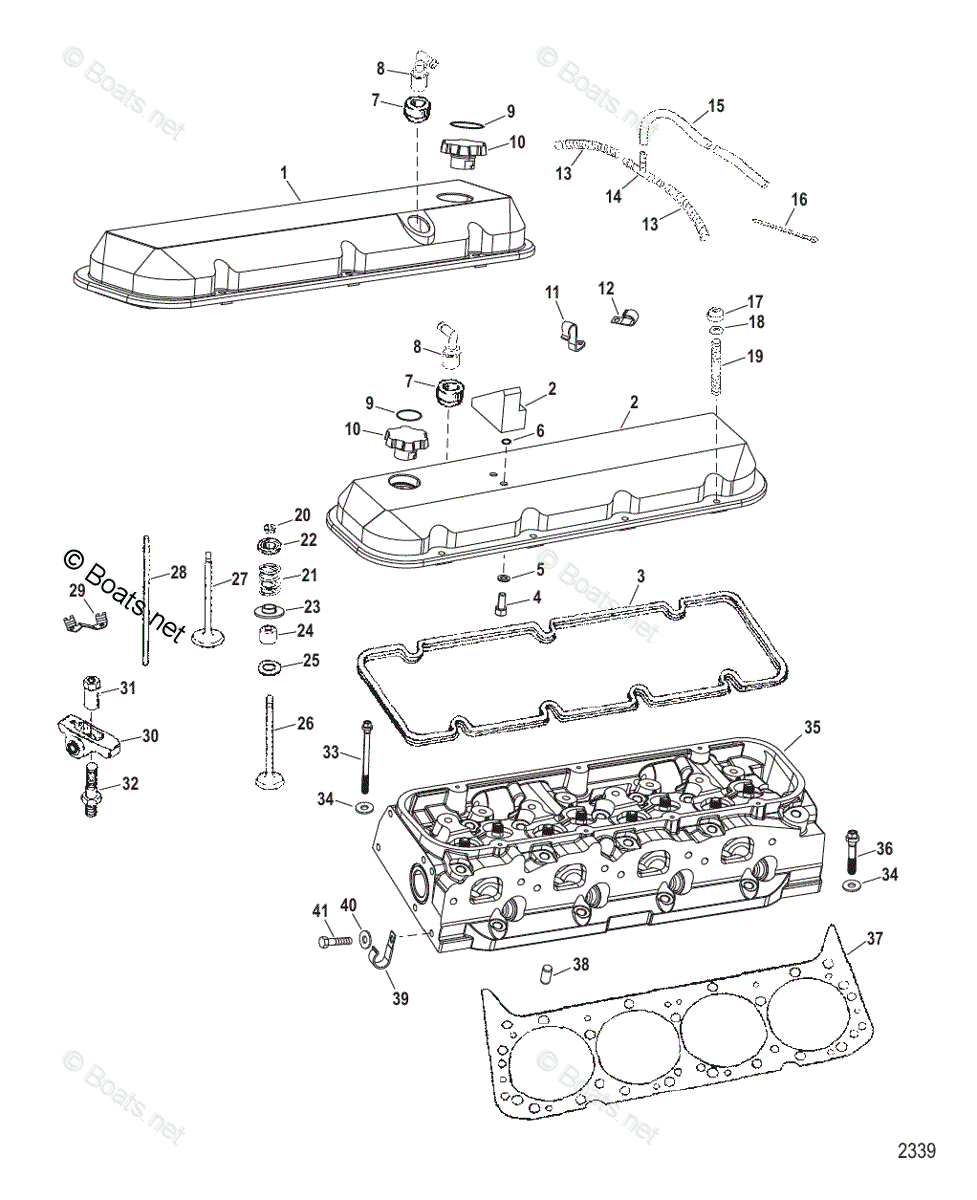 Mercury MerCruiser Sterndrive Parts by Size & Serial Engines - Gas OEM