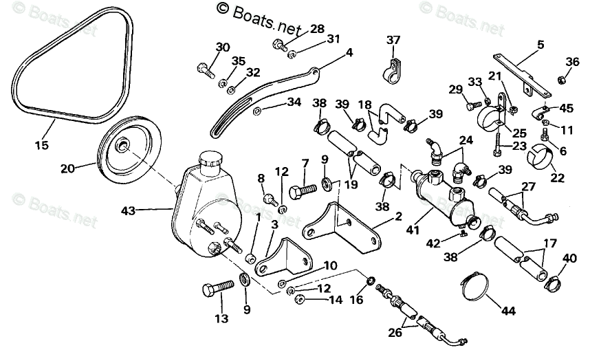 OMC Sterndrive 3.0L 181 CID Inline 4 OEM Parts Diagram for Power ...