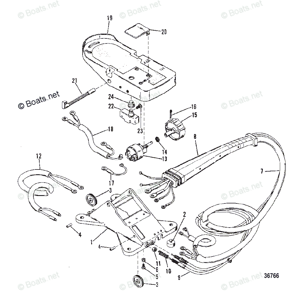 Mercury MotorGuide Trolling Motor Parts by Model & Series Thruster II