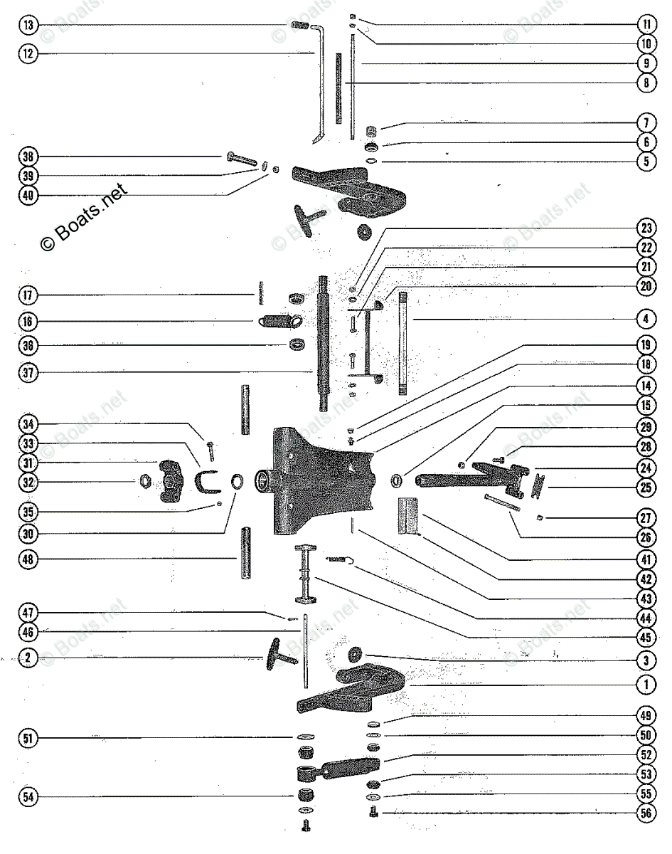 Mercury Outboard 110HP OEM Parts Diagram for Clamp and Swivel Bracket ...