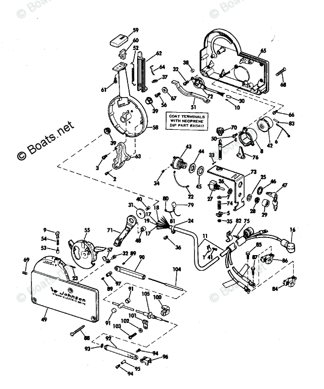 Johnson Outboard Controls Diagram