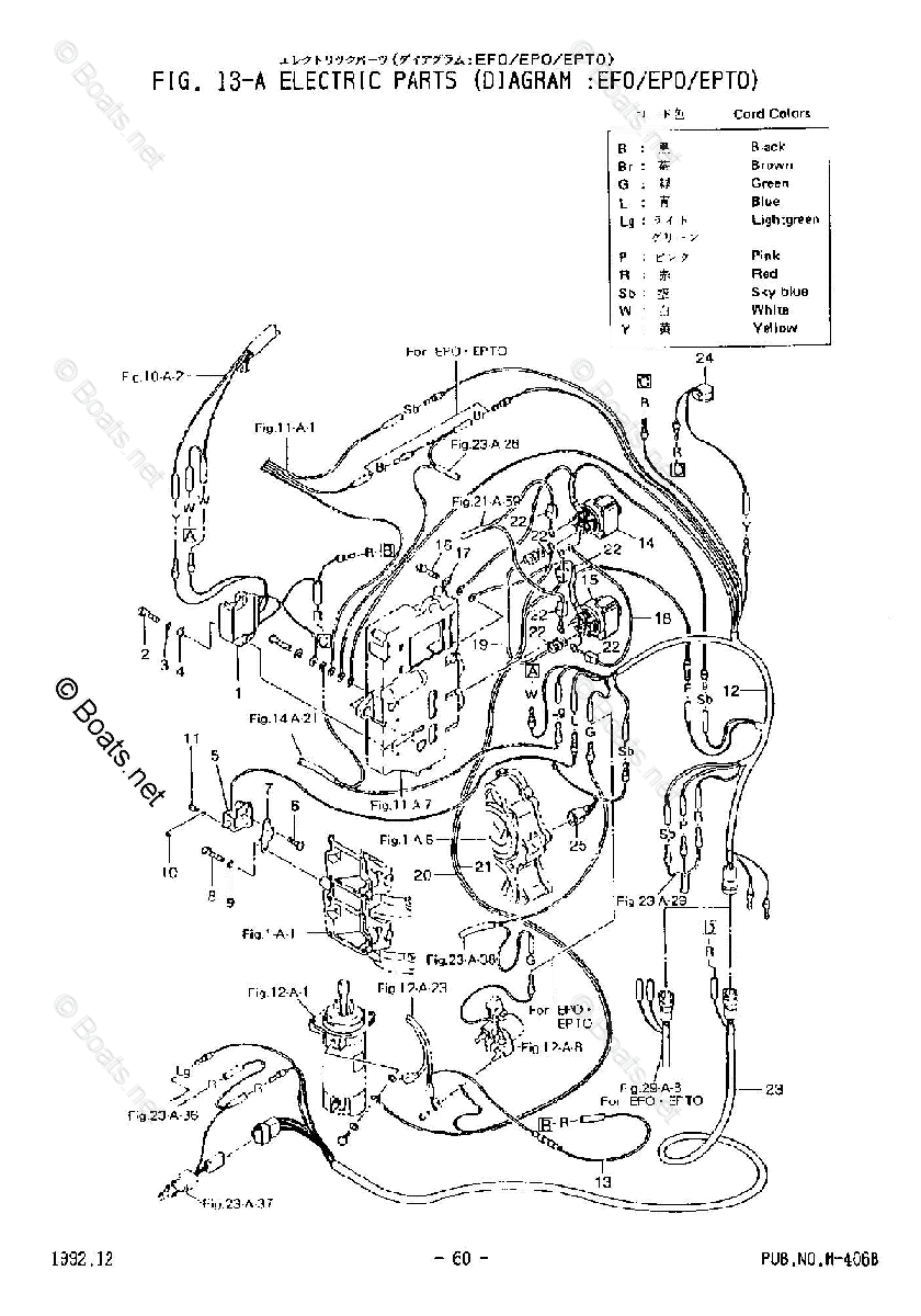 Nissan Outboard 2002 OEM Parts Diagram for Electric Parts (Diagram EFO ...