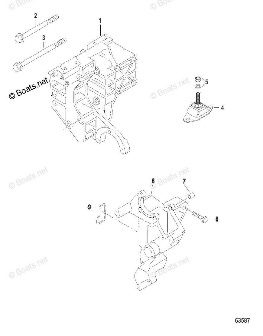 Mercruiser Inboard Diesel Engines OEM Parts Diagram for Engine 