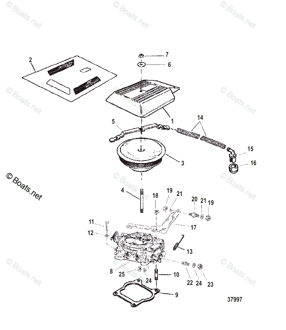 U♦️ページ Mercruiser Sterndrive Gas Engines OEM Parts Diagram for
