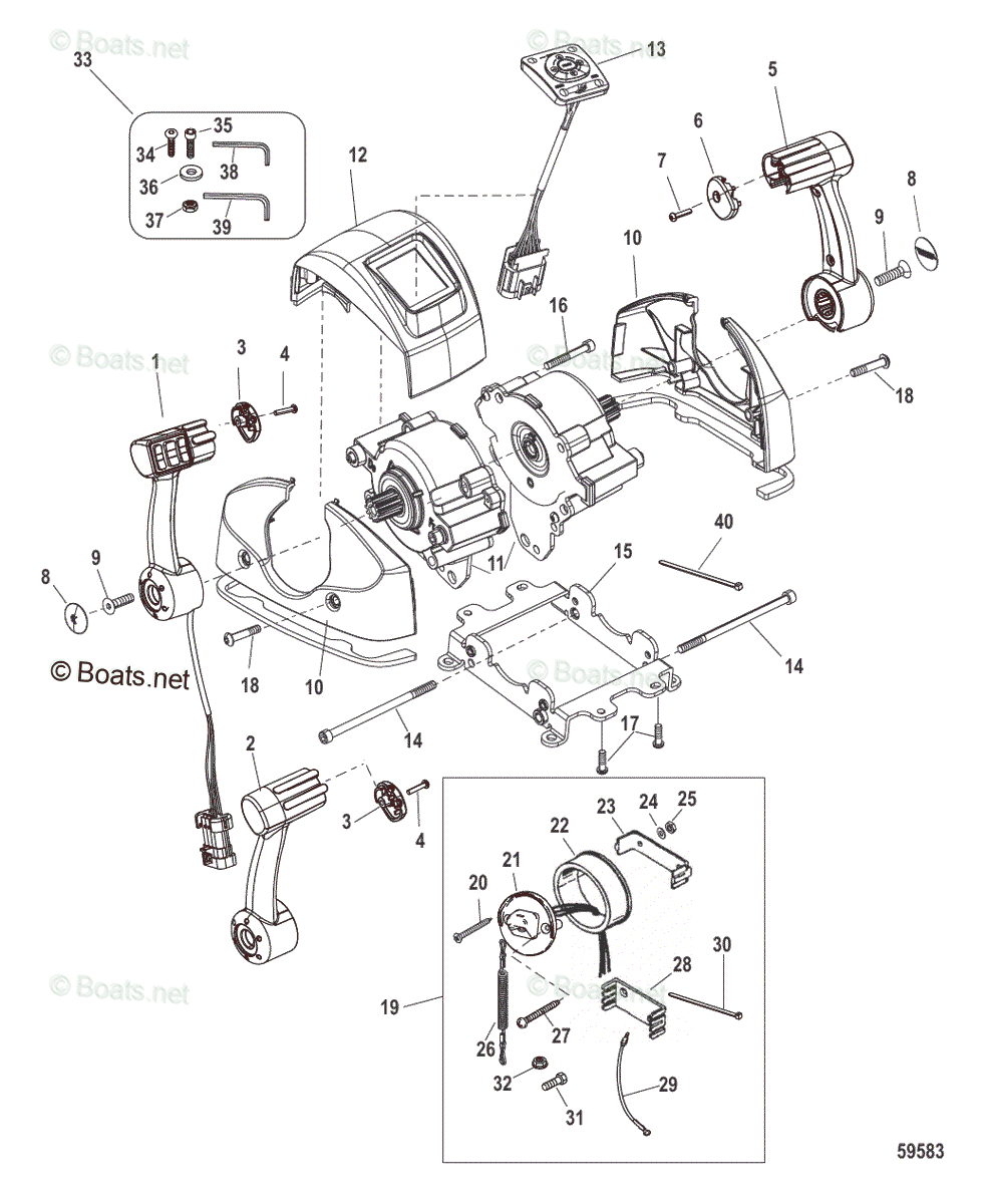 Mercury Rigging Parts & Accessories Remote Controls and Components OEM ...