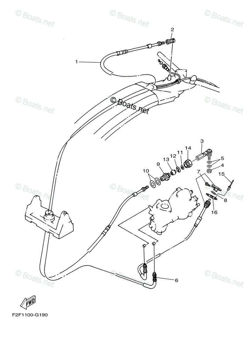 お歳暮 人気 オシャレ Waverunner Yamaha 2017 CABLE CONTROL for Diagram Parts OEM 水上オートバイ用