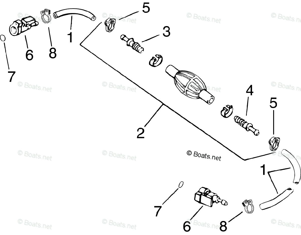 Evinrude Rigging Parts & Accessories 2008 OEM Parts Diagram for Primer