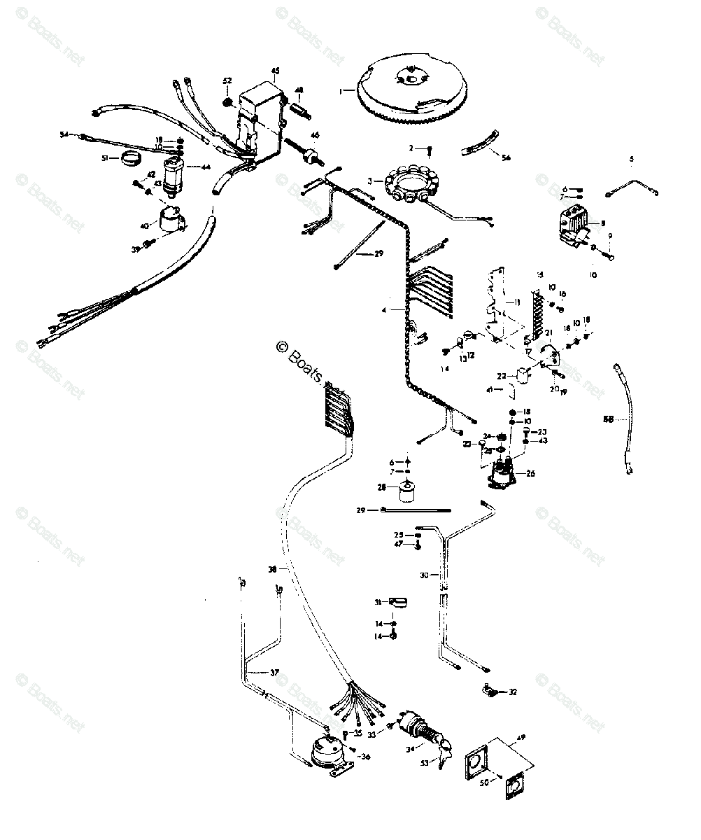 Chrysler Outboard 115HP OEM Parts Diagram for Electrical Components