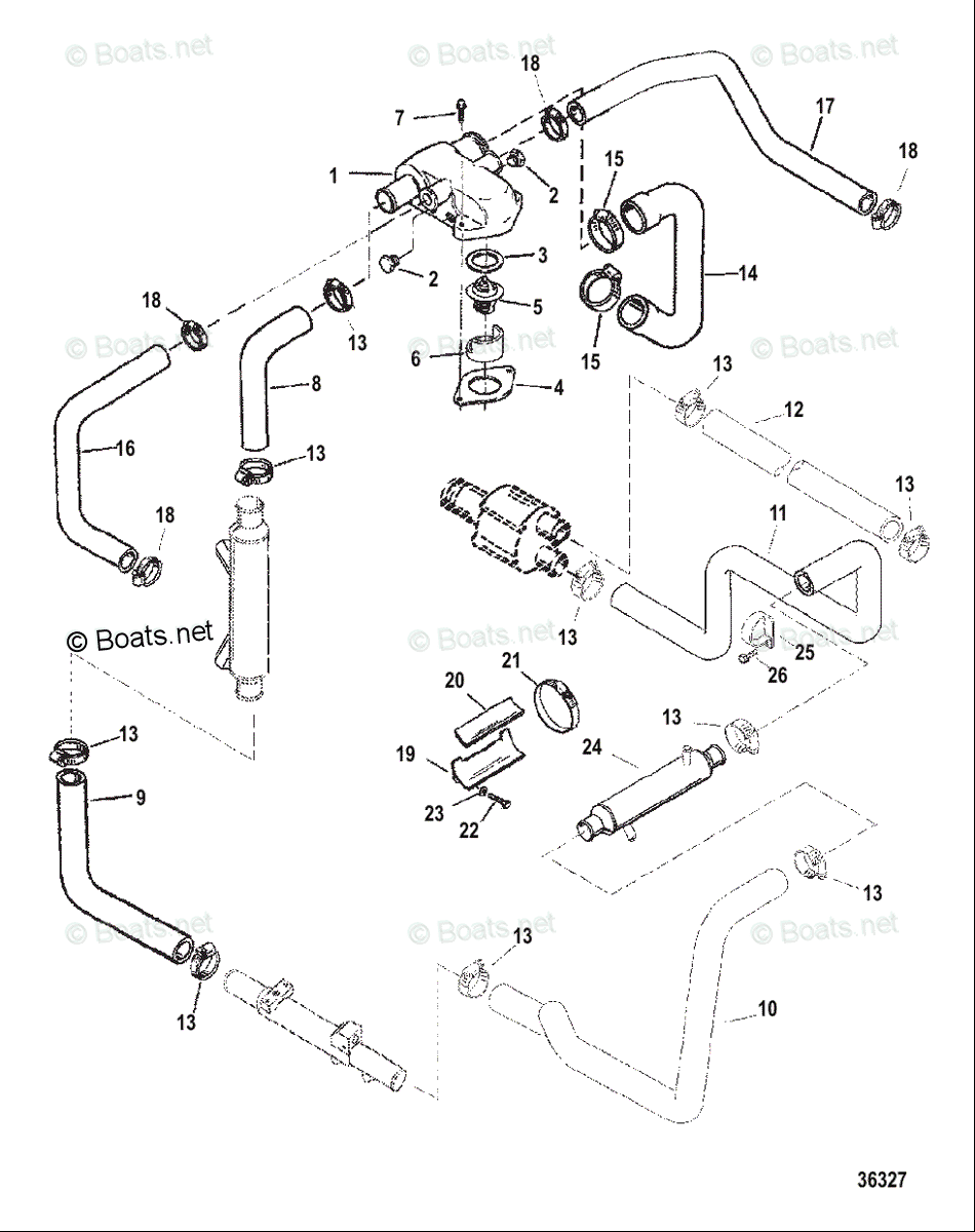 Mercury MerCruiser Sterndrive Parts by Size & Serial Engines - Gas OEM