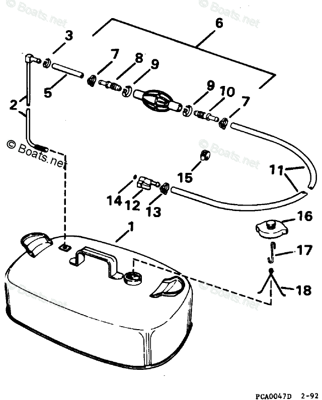 Johnson Rigging Parts & Accessories 1996 OEM Parts Diagram for Fuel ...