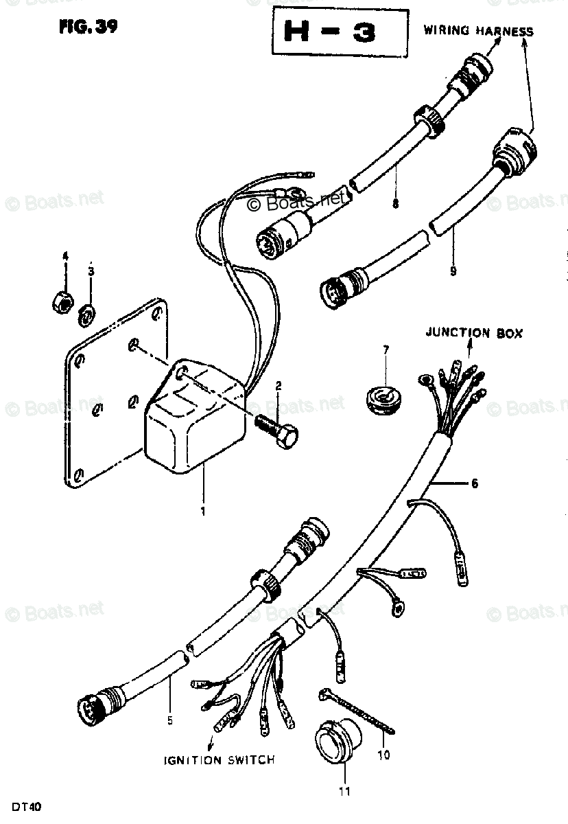 Suzuki Outboard 40HP OEM Parts Diagram for Electrical (2) (39 